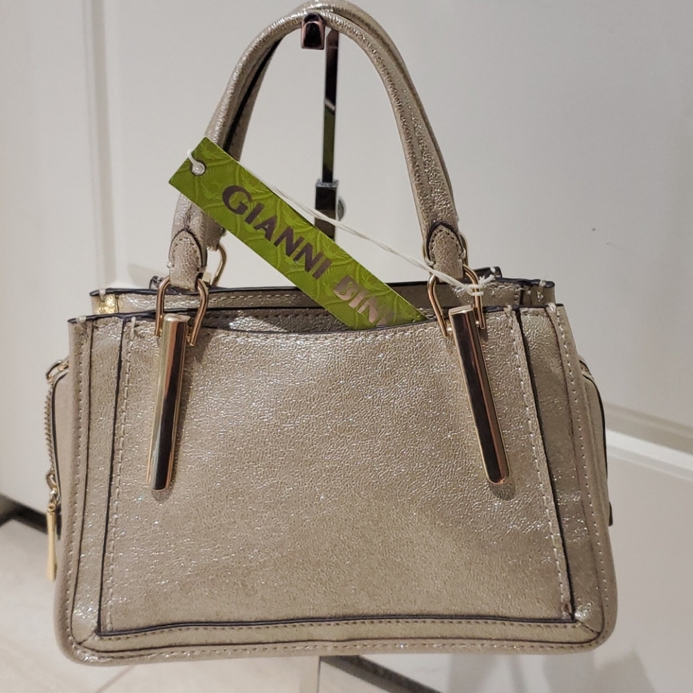 Gianni Bini  Lt. Gold Small Satchel NWT